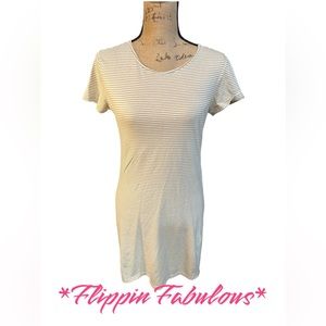 Forever 21 Striped Short Sleeve Tee Shirt Dress size Medium
